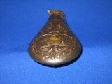 A CIVIL WAR REMINGTON PERCUSSION ARMY OR NAVY REVOLVER POWDER FLASK IN VERY GOOD UNTOUCHED CONDITION! - 12 of 12
