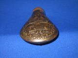 A CIVIL WAR REMINGTON PERCUSSION ARMY OR NAVY REVOLVER POWDER FLASK IN VERY GOOD UNTOUCHED CONDITION! - 11 of 12