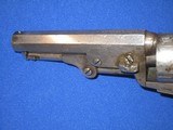 A VERY EARLY CIVIL WAR PERCUSSION COLT MODEL 1849 POCKET REVOLVER WITH ORIGINAL FACTORY SILVER FINISH AND SMALL TRIGGER GUARD IN FINE CONDITION! - 4 of 14