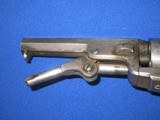 A VERY EARLY CIVIL WAR PERCUSSION COLT MODEL 1849 POCKET REVOLVER WITH ORIGINAL FACTORY SILVER FINISH AND SMALL TRIGGER GUARD IN FINE CONDITION! - 14 of 14