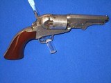 A VERY EARLY CIVIL WAR PERCUSSION COLT MODEL 1849 POCKET REVOLVER WITH ORIGINAL FACTORY SILVER FINISH AND SMALL TRIGGER GUARD IN FINE CONDITION! - 5 of 14