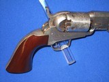 A VERY EARLY CIVIL WAR PERCUSSION COLT MODEL 1849 POCKET REVOLVER WITH ORIGINAL FACTORY SILVER FINISH AND SMALL TRIGGER GUARD IN FINE CONDITION! - 6 of 14