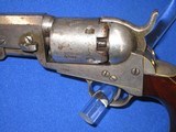 A VERY EARLY CIVIL WAR PERCUSSION COLT MODEL 1849 POCKET REVOLVER WITH ORIGINAL FACTORY SILVER FINISH AND SMALL TRIGGER GUARD IN FINE CONDITION! - 3 of 14