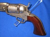 A VERY EARLY CIVIL WAR PERCUSSION COLT MODEL 1849 POCKET REVOLVER WITH ORIGINAL FACTORY SILVER FINISH AND SMALL TRIGGER GUARD IN FINE CONDITION! - 2 of 14