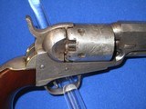 A VERY EARLY CIVIL WAR PERCUSSION COLT MODEL 1849 POCKET REVOLVER WITH ORIGINAL FACTORY SILVER FINISH AND SMALL TRIGGER GUARD IN FINE CONDITION! - 7 of 14