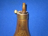 A SCARCECIVIL WAR "COLT'S PATENT" MARKED POWDER FLASK FOR A COLT MODEL 1849 PERCUSSION POCKET REVOLVER IN FINE UNTOUCHED CONDITION! - 3 of 9