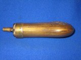 A SCARCECIVIL WAR "COLT'S PATENT" MARKED POWDER FLASK FOR A COLT MODEL 1849 PERCUSSION POCKET REVOLVER IN FINE UNTOUCHED CONDITION! - 6 of 9