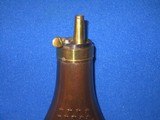 A SCARCE COLT CIVIL WAR DOUBLE SIDED POWDER FLASK FOR A COLT MODEL 1849 PERCUSSION POCKET REVOLVER IN MINTY UNTOUCHED CONDITION! - 3 of 10