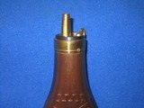 A SCARCE COLT CIVIL WAR DOUBLE SIDED POWDER FLASK FOR A COLT MODEL 1849 PERCUSSION POCKET REVOLVER IN MINTY UNTOUCHED CONDITION! - 6 of 10