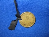 AN EARLY U.S. CIVIL WAR ID TAG IDENTIFIED TO "GEORGE A. HUNT" OF THE N.Y. 76TH INFANTRY WHO DIED FROM HIS WOUNDS AT GAINESVILLE, VA 14 DAYS - 3 of 5