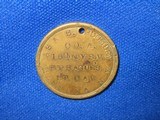 AN EARLY U.S. CIVIL WAR ID TAG IDENTIFIED TO "ASA S. PLUMLEY" OF THE N.Y. 16TH CAVALRY IN FINE UNTOUCHED CONDITION! - 1 of 3