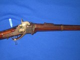 AN EARLY AND DESIRABLE U.S. CIVIL WAR MILITARY ISSUED SHARPS NEW MODEL 1863 RIFLE WITH A PERIOD BRONZE PLAQUE FROM G.A.R. HALL IDENTIFYING IT TO " - 4 of 19