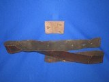 AN EARLY AND VERY SCARCE CIVIL WAR CONFEDERATE "C.S.A." RECTANGULAR BUCKLE WITH ORIGINAL CONFEDERATE BELT IN VERY NICE UNTOUCHED CONDITION! - 2 of 12