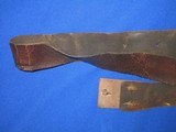 AN EARLY AND VERY SCARCE CIVIL WAR CONFEDERATE "C.S.A." RECTANGULAR BUCKLE WITH ORIGINAL CONFEDERATE BELT IN VERY NICE UNTOUCHED CONDITION! - 9 of 12