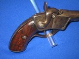 AN EARLY AND SCARCE CIVIL WAR 1ST TYPE SHARPS BREECH LOADING PERCUSSION SINGLE SHOT PISTOL IN VERY GOOD PLUS UNTOUCHED CONDITION! - 2 of 14