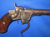 AN EARLY AND SCARCE CIVIL WAR 1ST TYPE SHARPS BREECH LOADING PERCUSSION SINGLE SHOT PISTOL IN VERY GOOD PLUS UNTOUCHED CONDITION! - 14 of 14