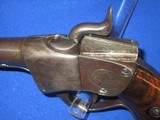 AN EARLY AND SCARCE CIVIL WAR 1ST TYPE SHARPS BREECH LOADING PERCUSSION SINGLE SHOT PISTOL IN VERY GOOD PLUS UNTOUCHED CONDITION! - 7 of 14