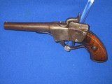 AN EARLY AND SCARCE CIVIL WAR 1ST TYPE SHARPS BREECH LOADING PERCUSSION SINGLE SHOT PISTOL IN VERY GOOD PLUS UNTOUCHED CONDITION! - 5 of 14