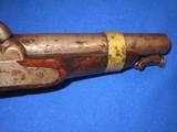 AN EARLY AND SCARCE U.S. ISSUED MEXICAN WAR & CIVIL WAR N.P. AMES MODEL 1842 PERCUSSION SINGLE SHOT NAVY PISTOL DATED 1844 IN VERY NICE CONDITION! - 4 of 17
