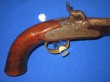 AN EARLY AND SCARCE U.S. ISSUED MEXICAN WAR & CIVIL WAR N.P. AMES MODEL 1842 PERCUSSION SINGLE SHOT NAVY PISTOL DATED 1844 IN VERY NICE CONDITION! - 2 of 17