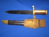 AN EARLY AND DESIRABLE CIVIL WAR U.S.N. MODEL 1861 DALHGREN BOWIE BAYONET DATED 1863 FOR THE WHITNEY PLYMOUTH NAVY RIFLE IN EXCELLENT CONDITITION! - 5 of 12
