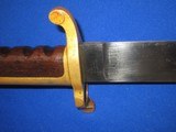 AN EARLY AND DESIRABLE CIVIL WAR U.S.N. MODEL 1861 DALHGREN BOWIE BAYONET DATED 1863 FOR THE WHITNEY PLYMOUTH NAVY RIFLE IN EXCELLENT CONDITITION! - 9 of 12