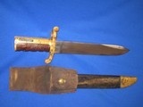 AN EARLY AND DESIRABLE CIVIL WAR U.S.N. MODEL 1861 DALHGREN BOWIE BAYONET DATED 1863 FOR THE WHITNEY PLYMOUTH NAVY RIFLE IN EXCELLENT CONDITITION! - 1 of 12