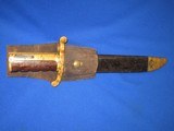 AN EARLY AND DESIRABLE CIVIL WAR U.S.N. MODEL 1861 DALHGREN BOWIE BAYONET DATED 1863 FOR THE WHITNEY PLYMOUTH NAVY RIFLE IN EXCELLENT CONDITITION! - 2 of 12