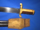 AN EARLY AND DESIRABLE CIVIL WAR U.S.N. MODEL 1861 DALHGREN BOWIE BAYONET DATED 1863 FOR THE WHITNEY PLYMOUTH NAVY RIFLE IN EXCELLENT CONDITITION! - 6 of 12