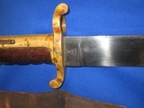 AN EARLY AND DESIRABLE CIVIL WAR U.S.N. MODEL 1861 DALHGREN BOWIE BAYONET DATED 1863 FOR THE WHITNEY PLYMOUTH NAVY RIFLE IN EXCELLENT CONDITITION! - 4 of 12