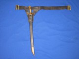 A SCARCE & EARLY U.S. CIVIL WAR MODEL 1855 RIFLEMAN'S BELT, FROG, BAYONET AND SCABBARD WITH A NAME ON THE BELT IN FINE UNTOUCHED CONDITION! - 1 of 18