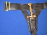 A SCARCE & EARLY U.S. CIVIL WAR MODEL 1855 RIFLEMAN'S BELT, FROG, BAYONET AND SCABBARD WITH A NAME ON THE BELT IN FINE UNTOUCHED CONDITION! - 12 of 18
