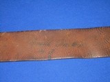 A SCARCE & EARLY U.S. CIVIL WAR MODEL 1855 RIFLEMAN'S BELT, FROG, BAYONET AND SCABBARD WITH A NAME ON THE BELT IN FINE UNTOUCHED CONDITION! - 10 of 18