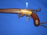 A VERY EARLY AND SCARCE 1840'S TO 1850'S AMERICAN MADE BRASS FRAMED COACH SHOULDER STOCKED UNDERHAMMER PERCUSSION RIFLE IN FINE UNTOUCHED COND - 4 of 16