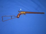 A VERY EARLY AND SCARCE 1840'S TO 1850'S AMERICAN MADE BRASS FRAMED COACH SHOULDER STOCKED UNDERHAMMER PERCUSSION RIFLE IN FINE UNTOUCHED COND - 6 of 16