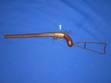 A VERY EARLY AND SCARCE 1840'S TO 1850'S AMERICAN MADE BRASS FRAMED COACH SHOULDER STOCKED UNDERHAMMER PERCUSSION RIFLE IN FINE UNTOUCHED COND - 1 of 16