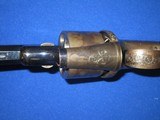 AN EARLY & RARE CASED JOSEPH LANG ENGRAVED PERCUSSION DRAGOON REVOLVER WITH A RARE GAS SEAL CYLINDER IN MINT CONDITION! - 14 of 17