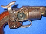 AN EARLY CIVIL WAR CASED MASS. ARMS CO. MAYNARD PRIMED PERCUSSION "JOHN BROWN"
BELT MODEL REVOLVER IN FINE CONDITION! - 12 of 18