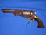 A VERY EARLY AND SCARCE CIVIL WAR COLT THIRD MODEL PERCUSSION DRAGOON REVOLVER IN FINE UNTOUCHED CONDITION! - 1 of 16