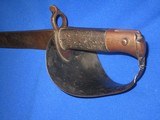 A Rare Confederate #563 British Model 1859 Enfield Naval Cutlass-Bayonet Struck By Shrap Metal On The Guard In Fine Untouched Condition!    - 7 of 9