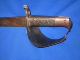 A Rare Confederate #563 British Model 1859 Enfield Naval Cutlass-Bayonet Struck By Shrap Metal On The Guard In Fine Untouched Condition!    - 1 of 9