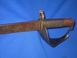 A Rare Confederate #563 British Model 1859 Enfield Naval Cutlass-Bayonet Struck By Shrap Metal On The Guard In Fine Untouched Condition!    - 8 of 9