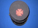 A Scarce And Very Desirable U.S. Civil War McDowell Forage Cap With Original 5th Corp Badge Sewn On The Top In Fine Untouched Condition! - 5 of 9