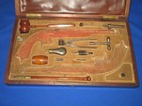 An Early Civil War Belgium Made Percussion Dueling Pistol In Its Original Double Casing With All Its Multiple Accessories In Excellent Condition! - 5 of 16