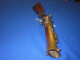 An Early And Scarce 1790-1810 High Grade Eliptical Brass Duck Bill Barreled Blunderbuss With A Flip Out Bayonet In Fine Plus Untouched Condition! - 15 of 17