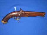 Early Belgium Made Confederate Civil War Percussion Pistol With Swivel Ramrod Id'ed On The Backside To "CO. B, 5TH G.A. CAV." By Family! - 1 of 12