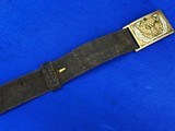 U.S. Civil War Model 1851 NCO Eagle and Wreath Buckle and Belt - 2 of 11