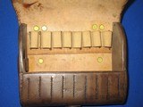 Indian War Era US Army Cavalry No. 1 Hagner Leather Cartridge Box for .50-70 Cartridges   - 8 of 12