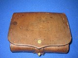 Indian War Era US Army Cavalry No. 1 Hagner Leather Cartridge Box for .50-70 Cartridges   - 11 of 12