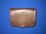 Indian War Era US Army Cavalry No. 1 Hagner Leather Cartridge Box for .50-70 Cartridges   - 1 of 12